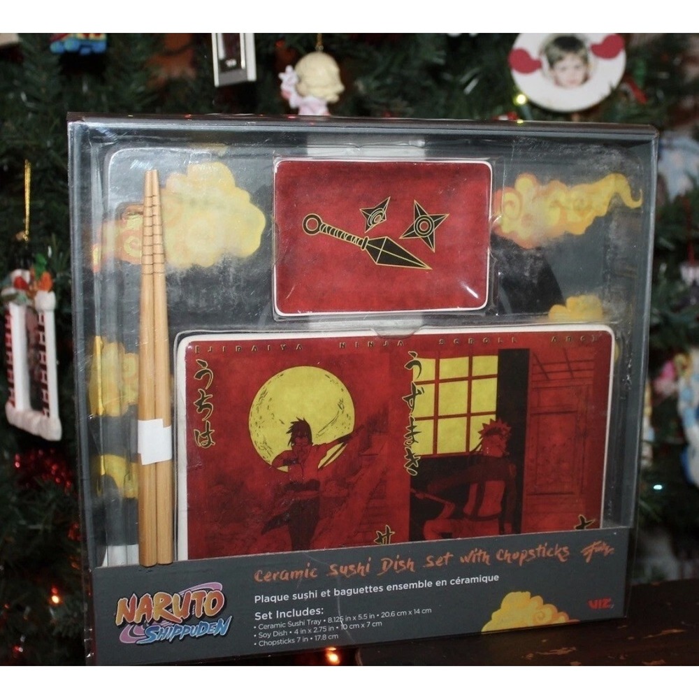 Naruto Shippuden‎ Exclusive Ninja Scroll Sushi Set - New!